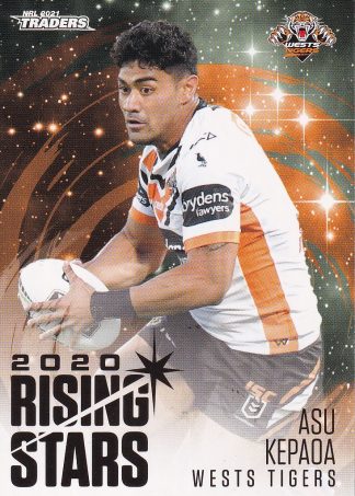 2021 NRL Traders Rising Stars - RS47 Asu Kepaoa Wests Tigers