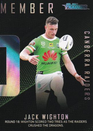 2021 NRL Traders Season To Remember - SR06 Jack Wighton Canberra Raiders