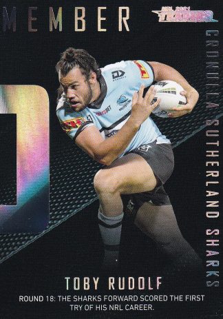 2021 NRL Traders Season To Remember - SR12 Toby Rudolf Cronulla Sharks