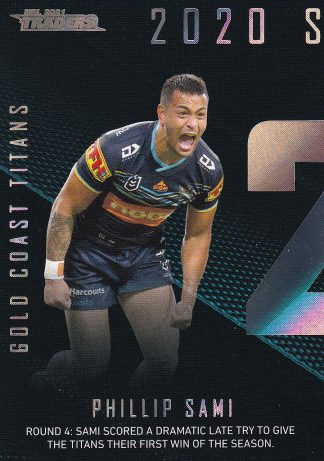 2021 NRL Traders Season To Remember - SR13 Phillip Sami Gold Coast Titans