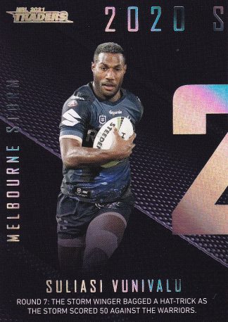 2021 NRL Traders Season To Remember - SR19 Suliasi Vunivalu Melbourne Storm