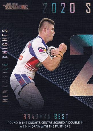 2021 NRL Traders Season To Remember - SR22 Bradman Best Newcastle Knights