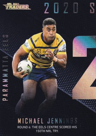 2021 NRL Traders Season To Remember - SR28 Michael Jennings Parramatta Eels