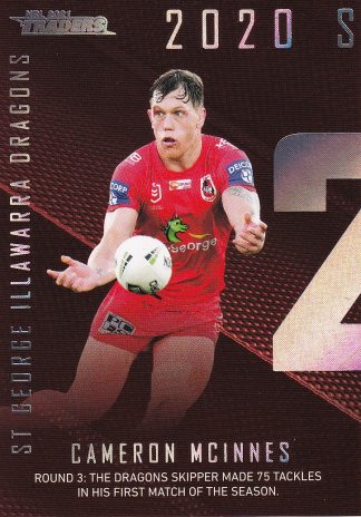 2021 NRL Traders Season To Remember - SR37 Cameron McInnes St George Dragons