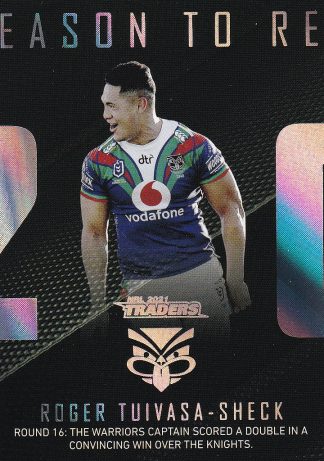 2021 NRL Traders Season To Remember - SR44 Roger Tuivasa-Sheck Warriors