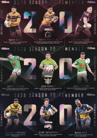 2021 NRL Traders Season Remember Set - Full Set 48 Cards