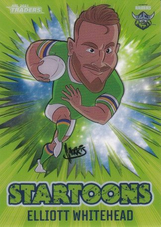 2021 NRL Traders Startoons - ST02 Elliott Whitehead Canberra Raiders