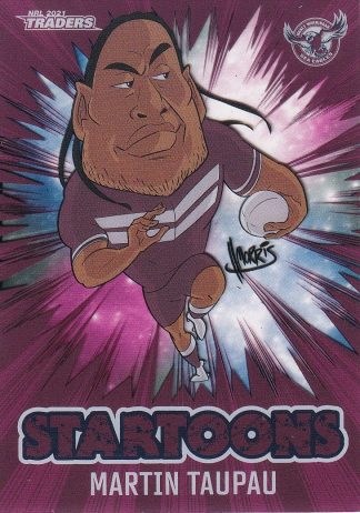 2021 NRL Traders Startoons - ST07 Martin Taupau Manly Sea Eagles