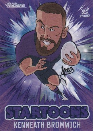 2021 NRL Traders Startoons - ST08 Kenneath Bromwich Melbourne Storm