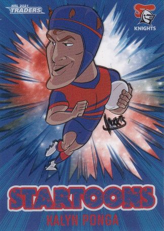 2021 NRL Traders Startoons - ST09 Kalyn Ponga Newcastle Knights