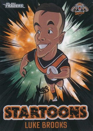 2021 NRL Traders Startoons - ST18 Luke Brooks Wests Tigers