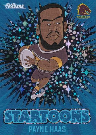 2021 NRL Traders Blue Startoons - STBL01 Payne Haas Brisbane Broncos