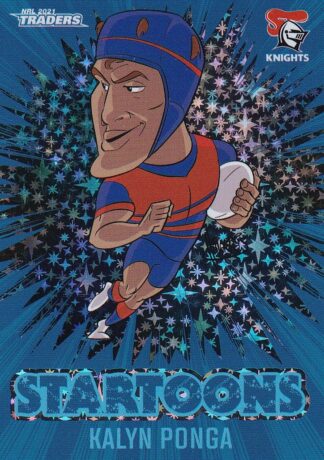 2021 NRL Traders Blue Startoons - STBL09 Kalyn Ponga Newcastle Knights