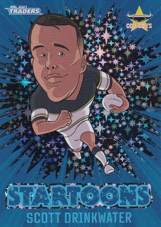 2021 NRL Traders Blue Startoons - STBL10 Scott Drinkwater North QLD Cowboys
