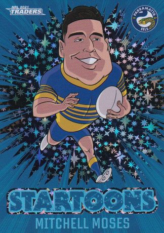 2021 NRL Traders Blue Startoons - STBL11 Mitchell Moses Parramatta Eels