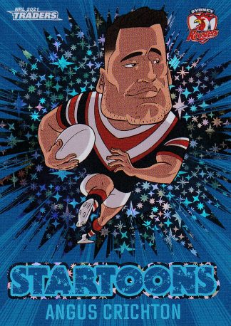 2021 NRL Traders Blue Startoons - STBL16 Angus Crichton Sydney Roosters