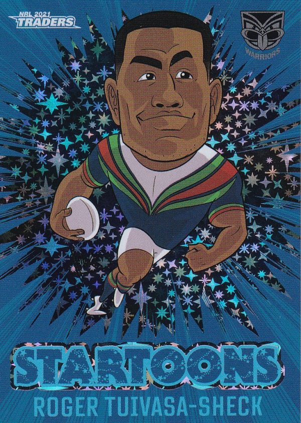 2021 NRL Traders Blue Startoons - STBL17 Roger Tuivasa-Sheck Warriors