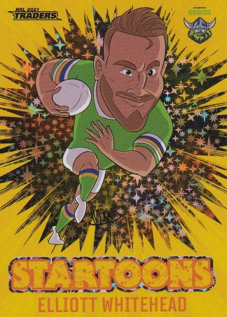 2021 NRL Traders Yellow Startoons - STY02 Elliott Whitehead Canberra Raiders