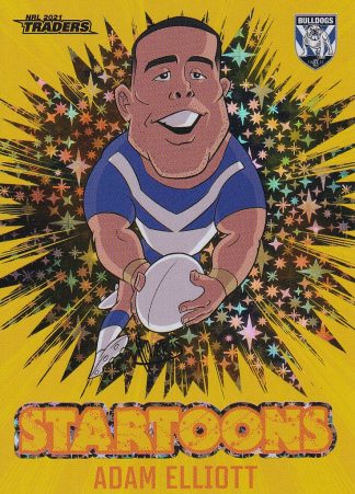 2021 NRL Traders Yellow Startoons - STY03 Adam Elliott Canterbury Bulldogs