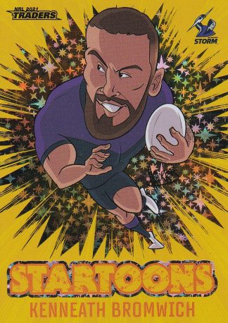 2021 NRL Traders Yellow Startoons - STY08 Kenneath Bromwich Melbourne Storm