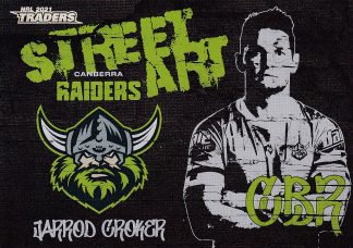 2021 NRL Traders Street Art Black - SAB02 Jarrod Croker Canberra Raiders
