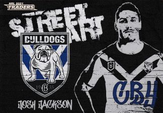 2021 NRL Traders Street Art Black - SAB03 Josh Jackson Canterbury Bulldogs