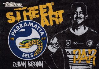 2021 NRL Traders Street Art Black - SAB10 Dylan Brown Parramatta Eels