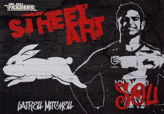 2021 NRL Traders Street Art Black - SAB12 Latrell Mitchell South Sydney Rabbitohs