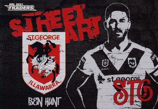 2021 NRL Traders Street Art Black - SAB13 Ben Hunt St George Dragons