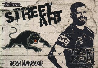 2021 NRL Traders Street Art White - SAW11 Josh Mansour Penrith Panthers