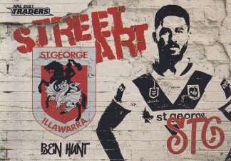 2021 NRL Traders Street Art White - SAW13 Ben Hunt St George Dragons