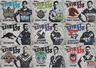 2021 NRL Traders Street Art Set - Full Set 16 Cards