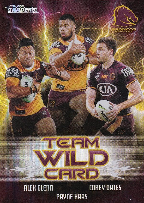 2021 NRL Traders Team Wildcard - WCG01 Brisbane Broncos
