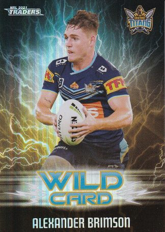 2021 NRL Traders Wildcards - WC13 Alexander Brimson Gold Coast Titans