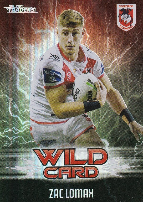 2021 NRL Traders Wildcards - WC38 Zac Lomax St George Dragons