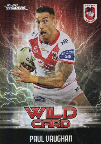 2021 NRL Traders Wildcards - WC39 Paul Vaughan St George Dragons