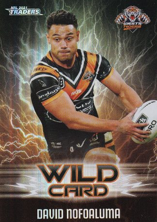2021 NRL Traders Wildcards - WC48 David Nofoaluma Wests Tigers