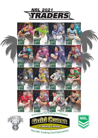 2021 NRL Traders Rising Star Parallel Set - Full Set 16 Cards