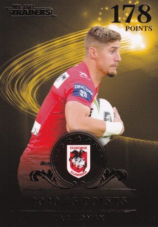 2021 NRL Traders League Leader Gold - LLG9 Zac Lomax St George Dragons