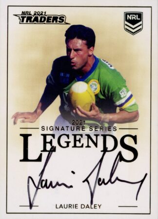 2021 NRL Traders Legends Signature - L18 Laurie Daley Canberra Raiders