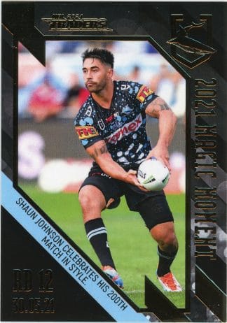2021 NRL Traders Magic Moment - GPP04 Shaun Johnson Cronulla Sharks