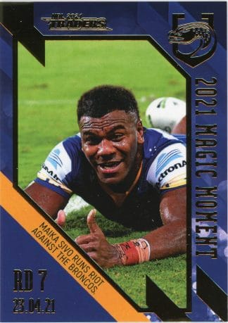 2021 NRL Traders Magic Moment - GPP10 Maika Sivo Parramatta Eels