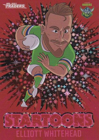 2021 NRL Traders Red Startoons - STR02 Elliott Whitehead Canberra Raiders