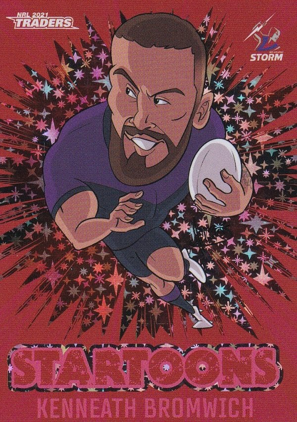 2021 NRL Traders Red Startoons - STR08 Kenneath Bromwich Melbourne Storm