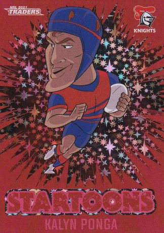 2021 NRL Traders Red Startoons - STR09 Kalyn Ponga Newcastle Knights