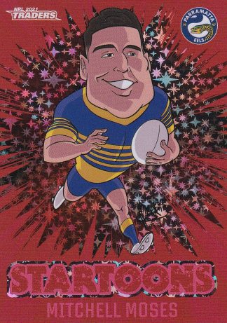2021 NRL Traders Red Startoons - STR11 Mitchell Moses Parramatta Eels