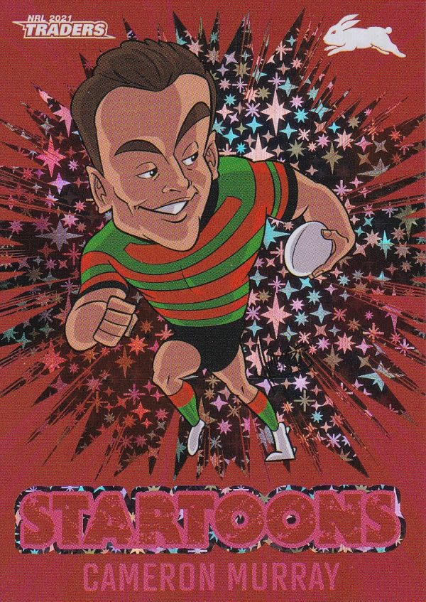 2021 NRL Traders Red Startoons - STR13 Cameron Murray South Sydney Rabbitohs