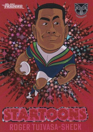 2021 NRL Traders Red Startoons - STR17 Roger Tuivasa-Sheck Warriors