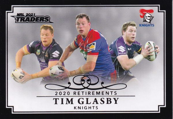 2021 NRL Traders Retirement Parallel - RP06 Tim Glasby Newcastle Knights