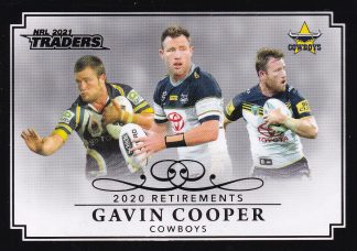 2021 NRL Traders Retirement Parallel - RP08 Gavin Cooper North QLD Cowboys